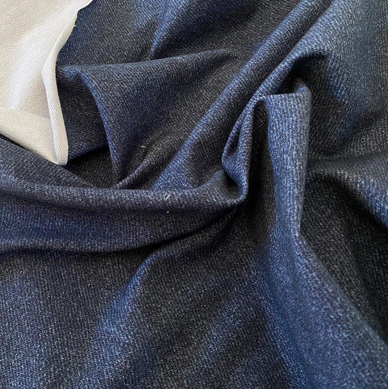 Denim Look Collection- Organic Digital French Terry Knit Fabric by the 1/2 Meter, European knits (6964604633273)