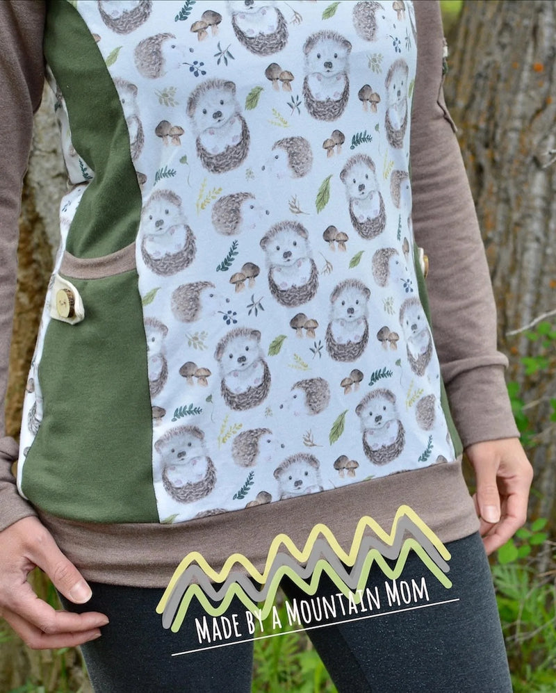 R42 PREORDER - Hedgehogs on Cream - by the 1/2 metre (7909308465390) (7992821776622)