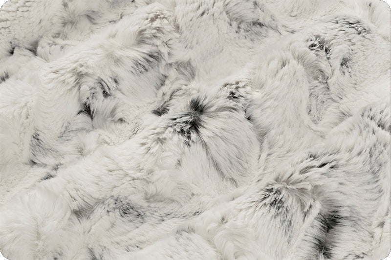 Luxe Cuddle Snowy Owl, Alloy - Minky Fabric- Shannon Fabrics, by the 1/2 metre (7946559029486)
