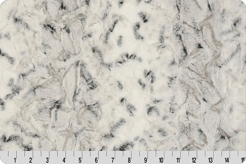 Luxe Cuddle Snowy Owl, Alloy - Minky Fabric- Shannon Fabrics, by the 1/2 metre (7946559029486)